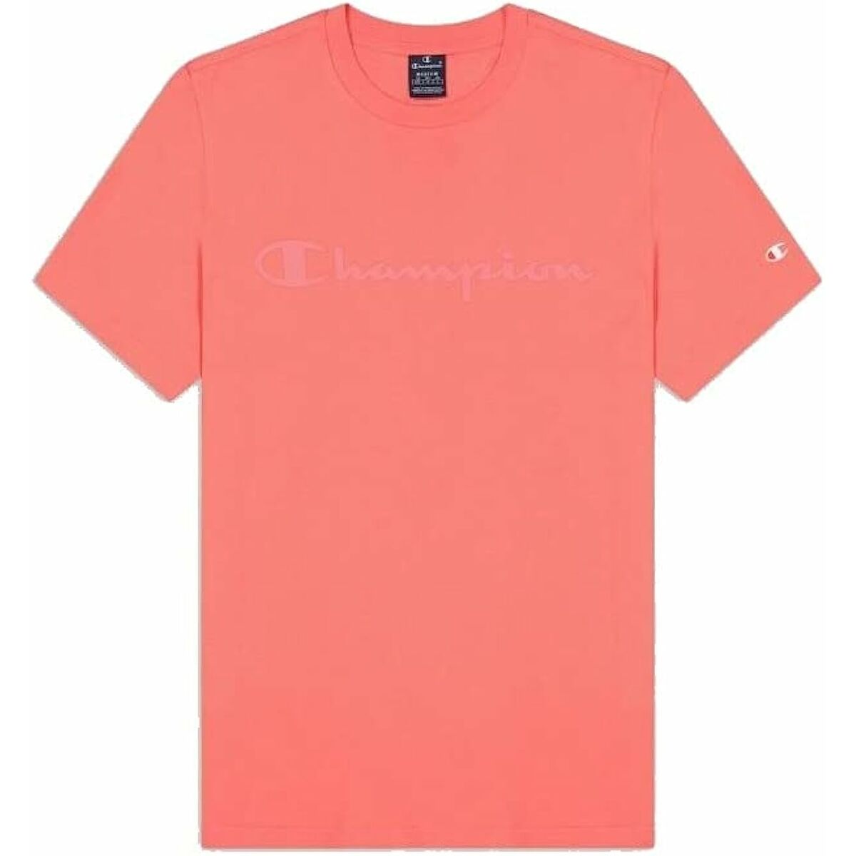 Maglia a Maniche Corte Uomo Champion Crewneck Rosa