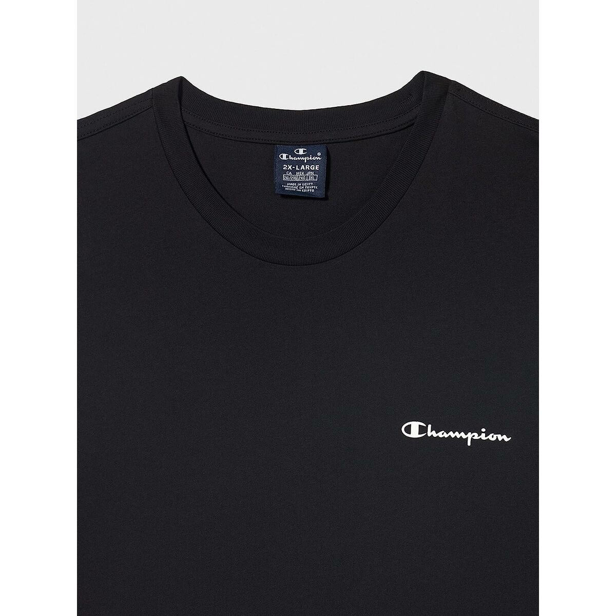 Maglia a Maniche Corte Uomo Champion Crewneck Nero