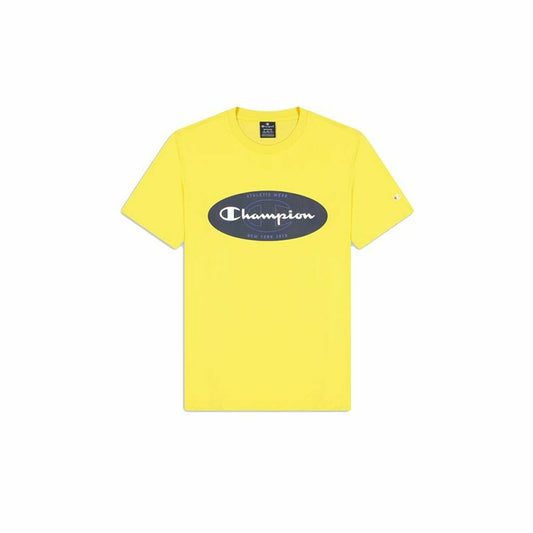 Maglia a Maniche Corte Uomo Champion Crewneck Giallo