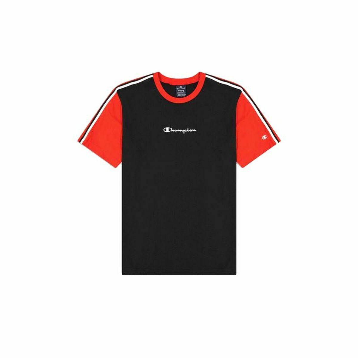 Maglia a Maniche Corte Uomo Champion Crewneck Nero