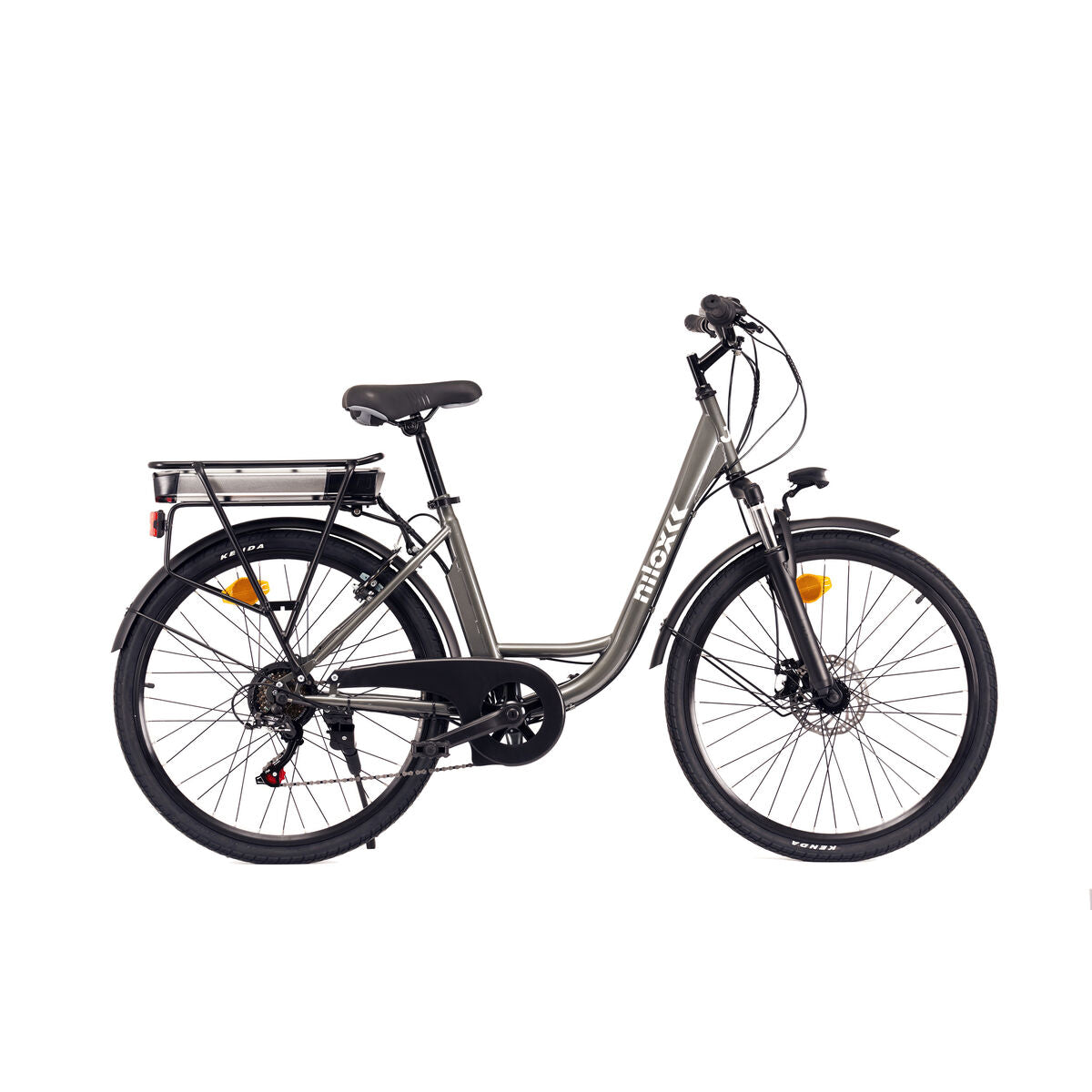 Bicicletta Elettrica Nilox J5 Plus Grigio Nero/Grigio 25 km/h 26"