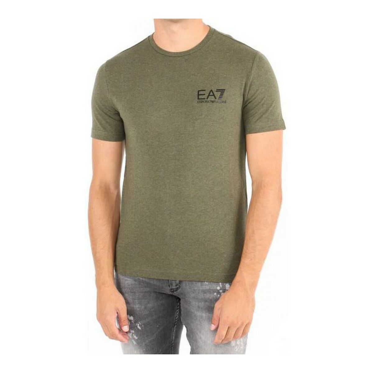 Maglia a Maniche Corte Uomo Armani Jeans 6ZPT52 PJ18Z Verde