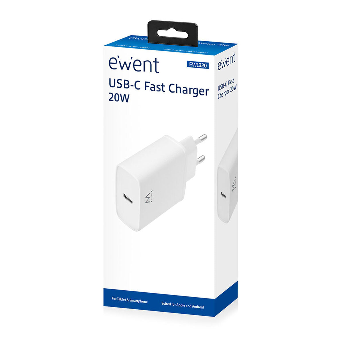 Caricabatterie da Parete Ewent EW1320 Bianco 20 W