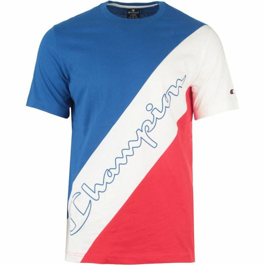 Maglia a Maniche Corte Uomo Champion Sportswear Azzurro