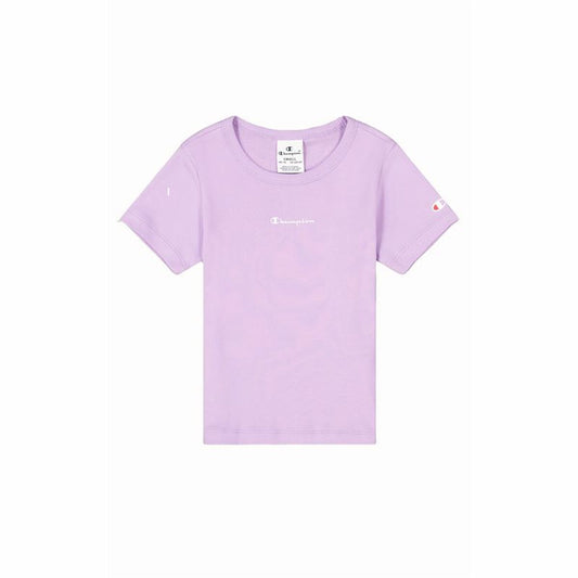 Maglia a Maniche Corte per Bambini Champion Crewneck Lavanda