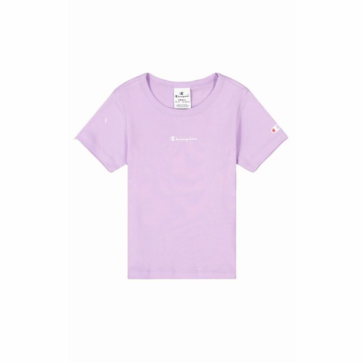 Maglia a Maniche Corte per Bambini Champion Crewneck Lavanda