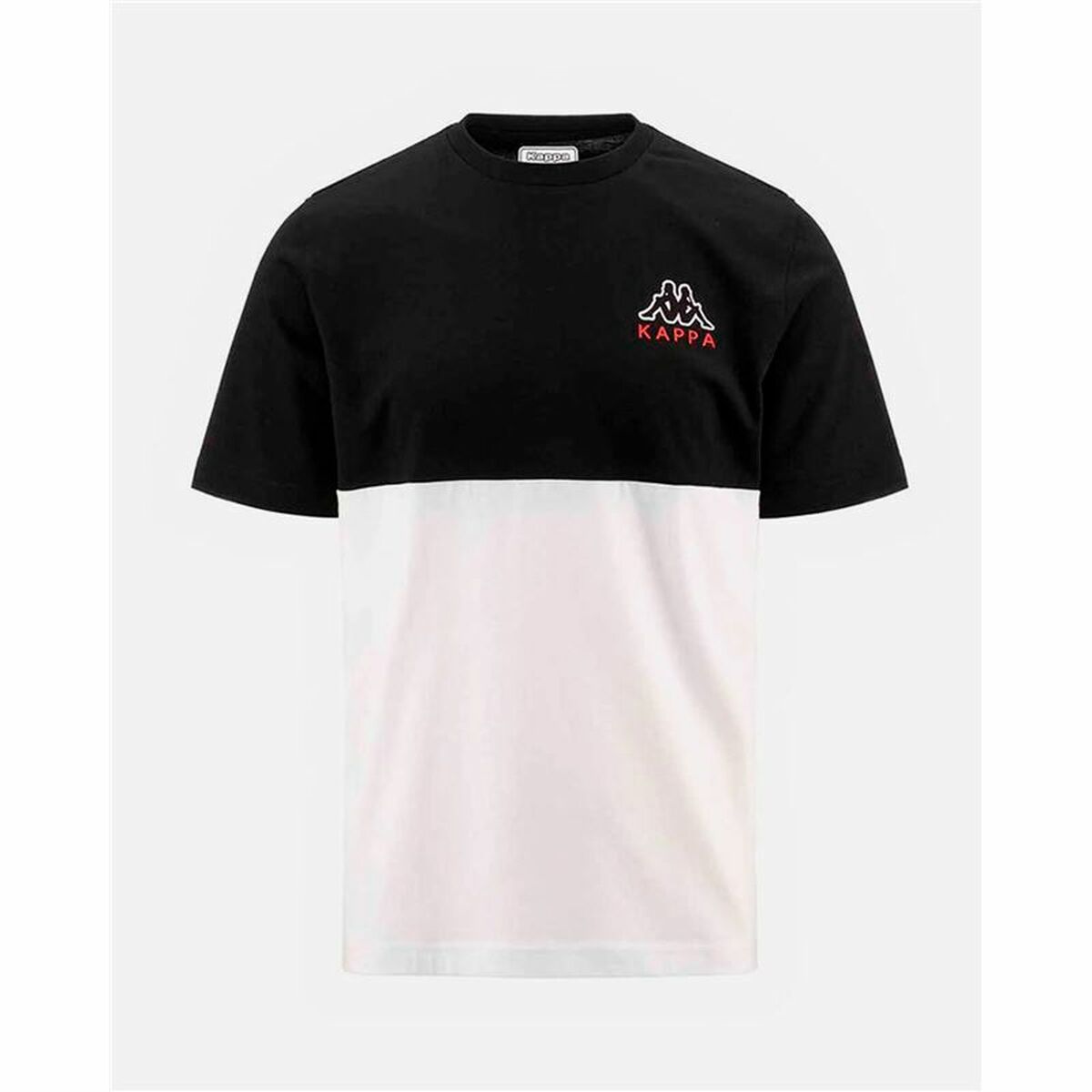 Maglia a Maniche Corte Uomo Kappa Edwin CKD Bianco Nero