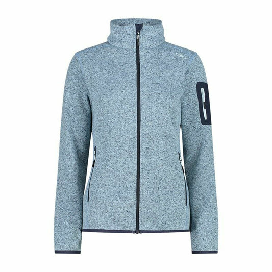 Giacca Sportiva da Donna Campagnolo Melange Knit-Tech Azzurro