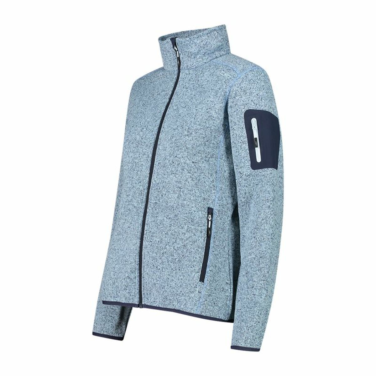 Giacca Sportiva da Donna Campagnolo Melange Knit-Tech Azzurro