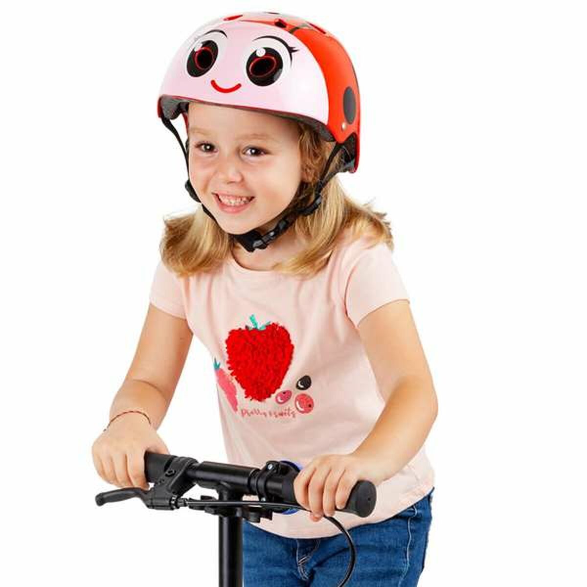 Casco da Ciclismo per Bambini Moltó Rosso Coccinella 26 x 21 x 16,5 cm