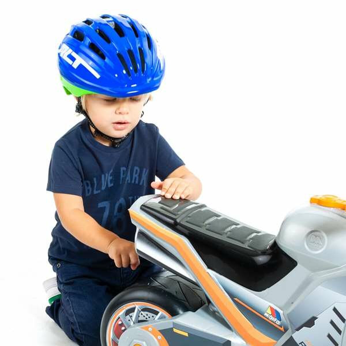 Casco da Ciclismo per Bambini Moltó MLT Azzurro 48-53 cm