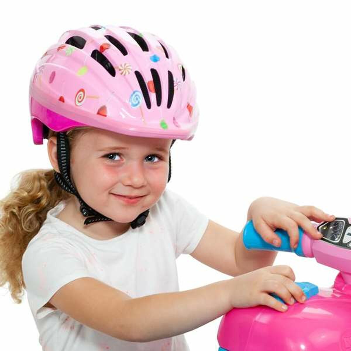 Casco da Ciclismo per Bambini Moltó Rosa 48-53 cm