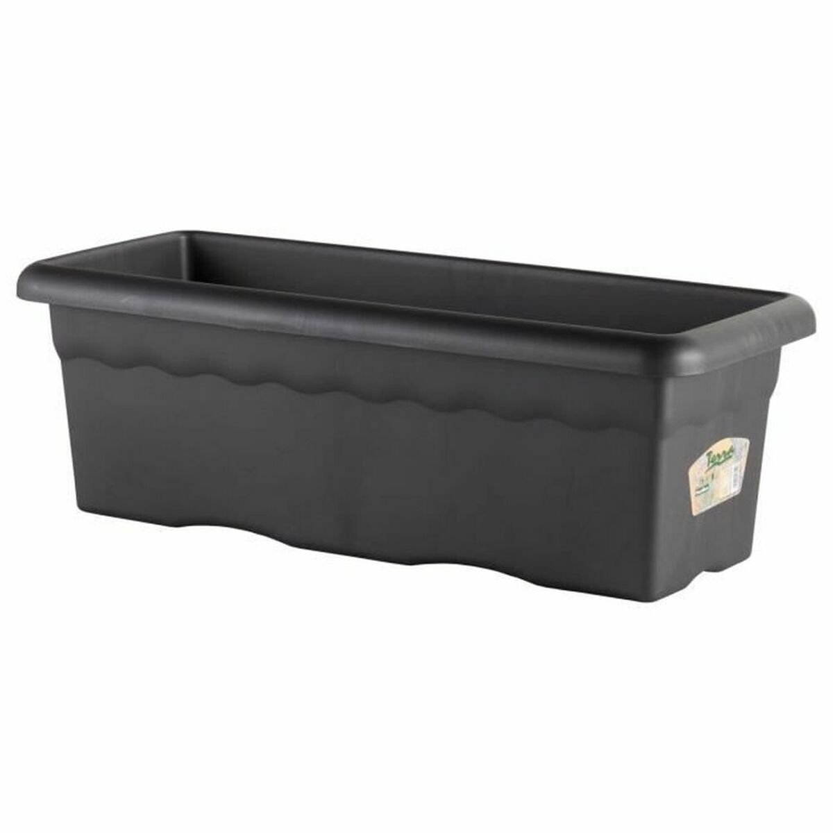 Vaso Plastiken Planter 80 x 26 cm Rettangolare Antracite