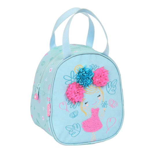 Portamerenda Termico Glow Lab Cute doll 19 x 22 x 14 cm Azzurro Chiaro