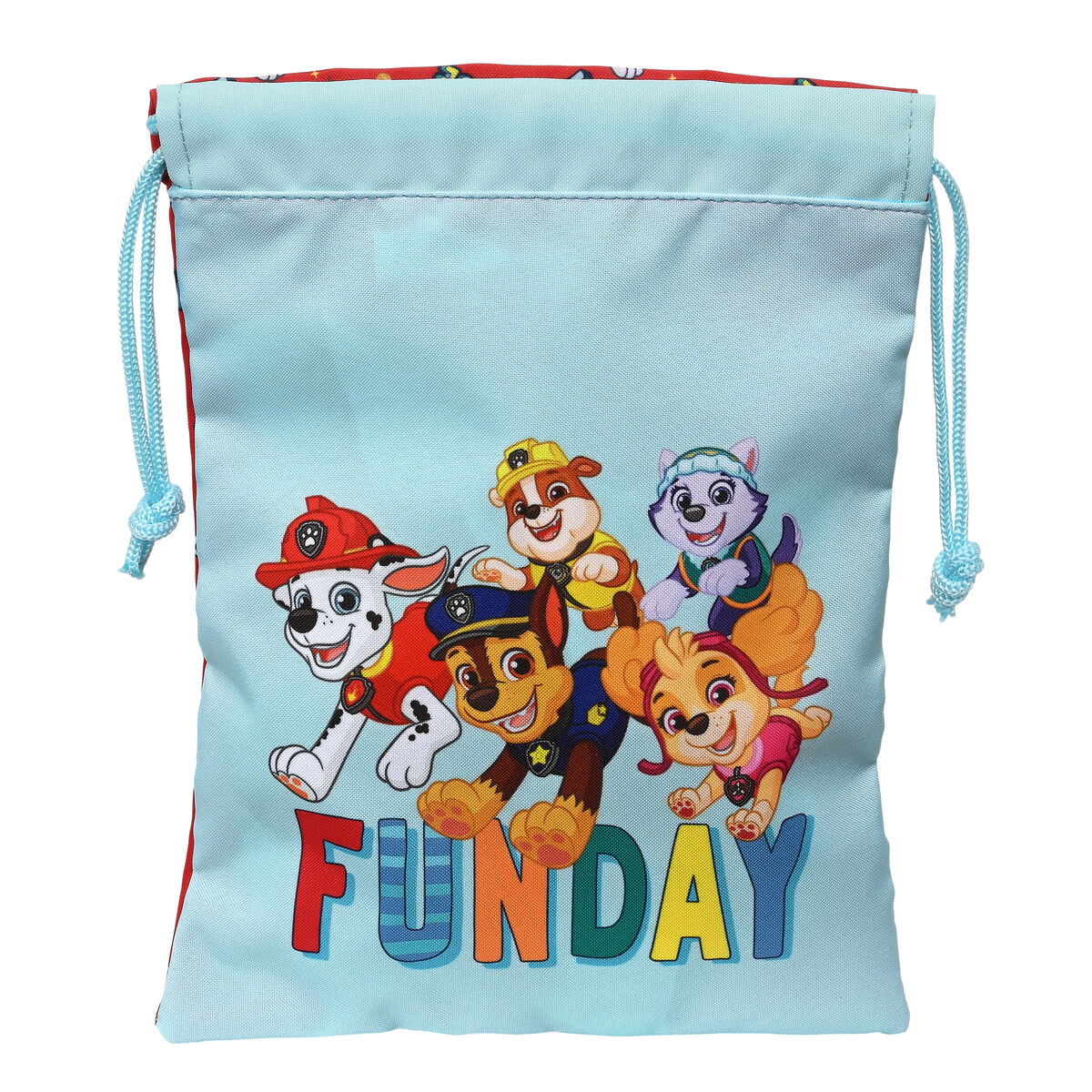 Cestino per la Merenda The Paw Patrol Funday Rosso Azzurro Chiaro