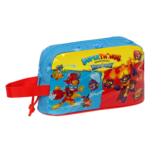 Portamerenda Termico SuperThings Rescue force 21.5 x 12 x 6.5 cm Azzurro