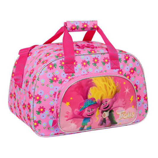 Borsa da Palestra Trolls Rosa 40 x 24 x 23 cm