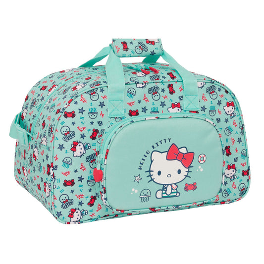 Borsa da Palestra Hello Kitty Sea lovers Turchese 40 x 24 x 23 cm