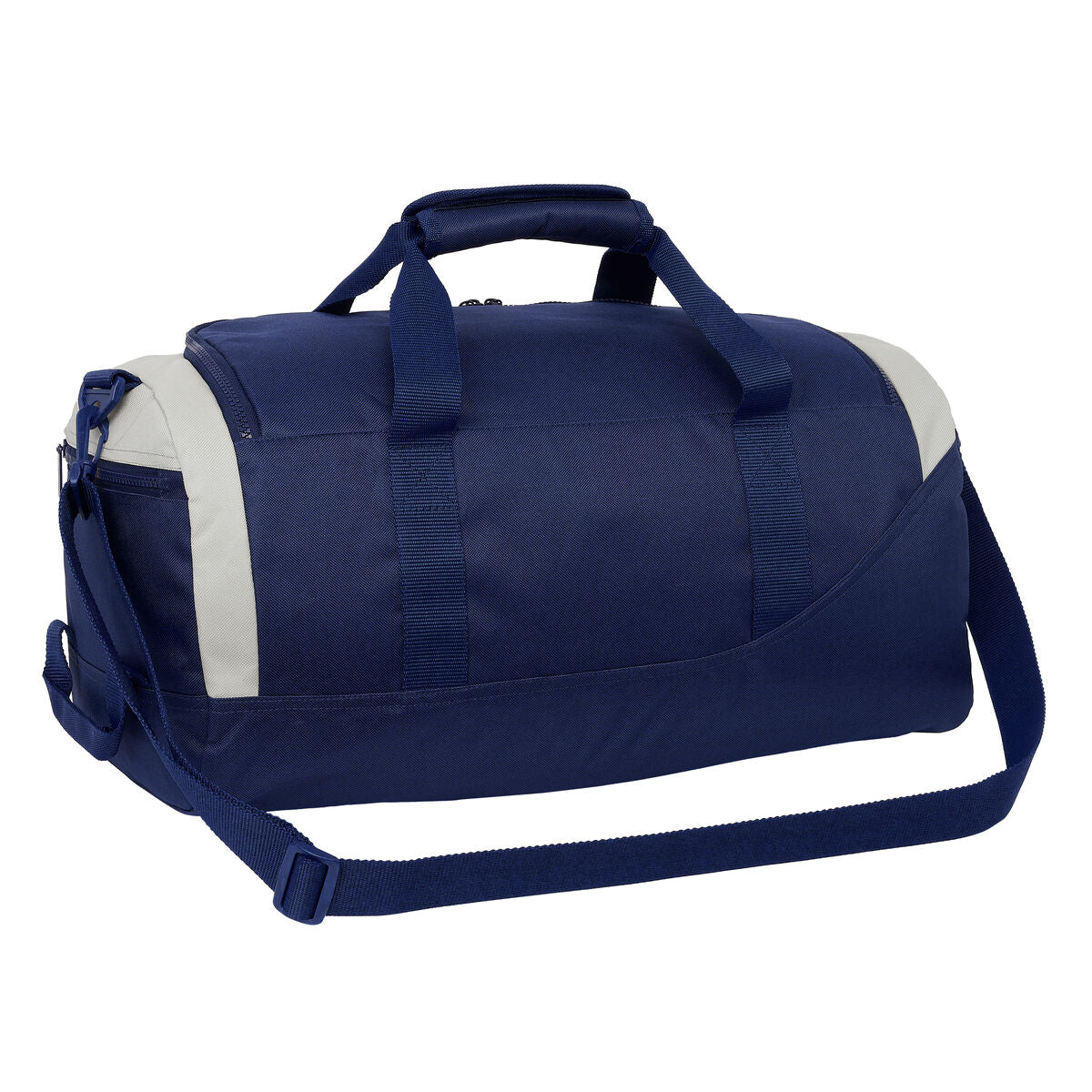 Borsa da Palestra Benetton Varsity Grigio Blu Marino 50 x 25 x 25 cm