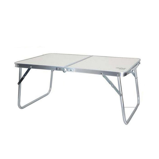 Tavolino Aggiuntivo Aktive Bianco Alluminio Spiaggia Pieghevole (60 x 40 x 26 cm)