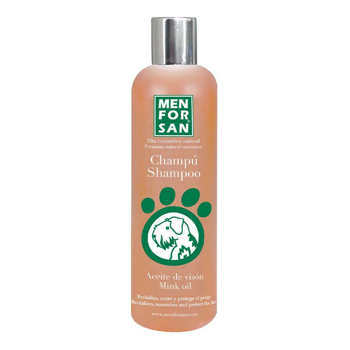 Shampoo per animali domestici Menforsan Cane Olio di visone 300 ml