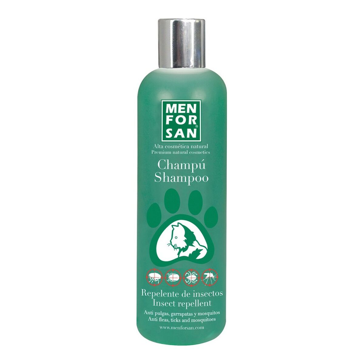 Shampoo Menforsan Repellente per insetti Gatto 300 ml