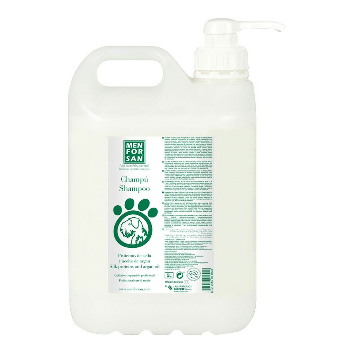 Shampoo Menforsan Cane Olio d'Argan 5 L