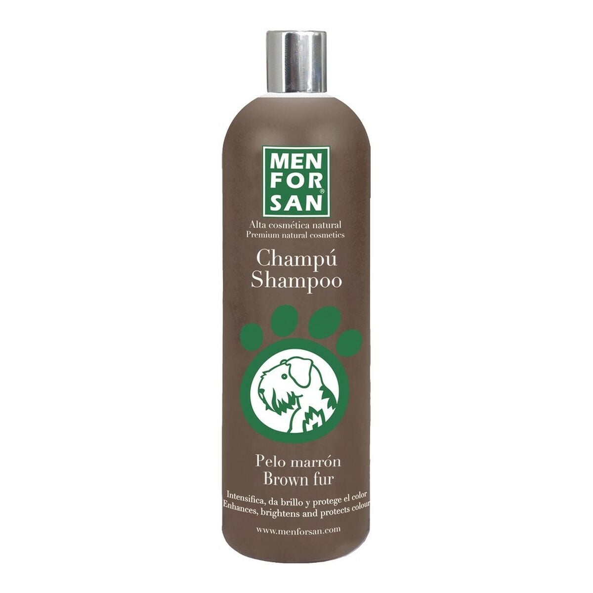 Shampoo Menforsan Cane Capelli castani 1 L