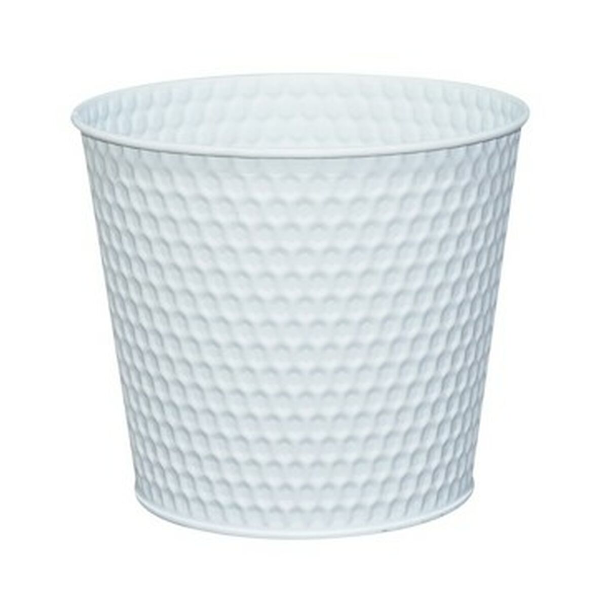 Vaso Versa Zink Bianco 18,5 x 16 x 18 cm Metallo