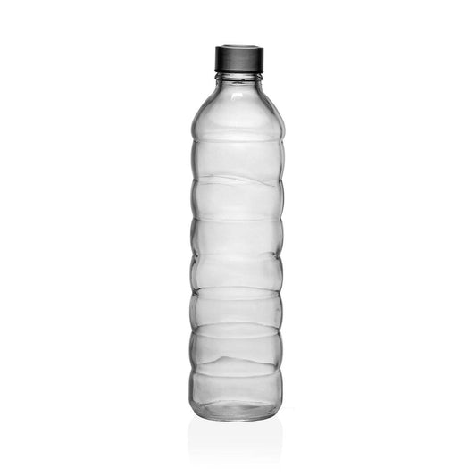 Bottiglia Versa 1,22 L Trasparente Vetro Alluminio 8,5 x 33,2 x 8,5 cm