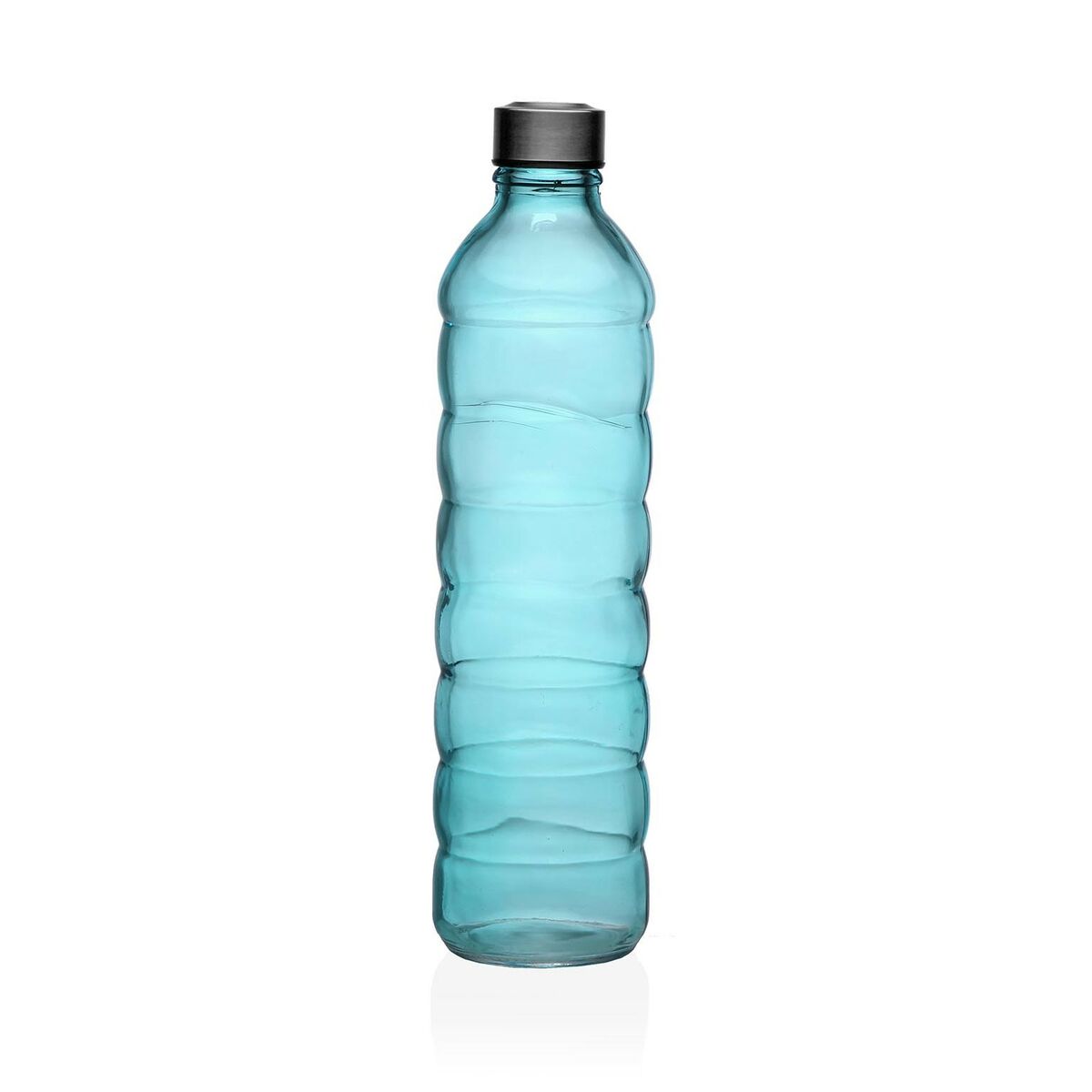 Bottiglia Versa 1,22 L Azzurro Vetro Alluminio 8,5 x 33,2 x 8,5 cm