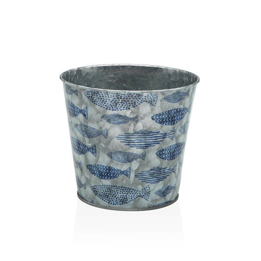 Vaso Versa Metallo Minimalista 13 x 12 x 13 cm