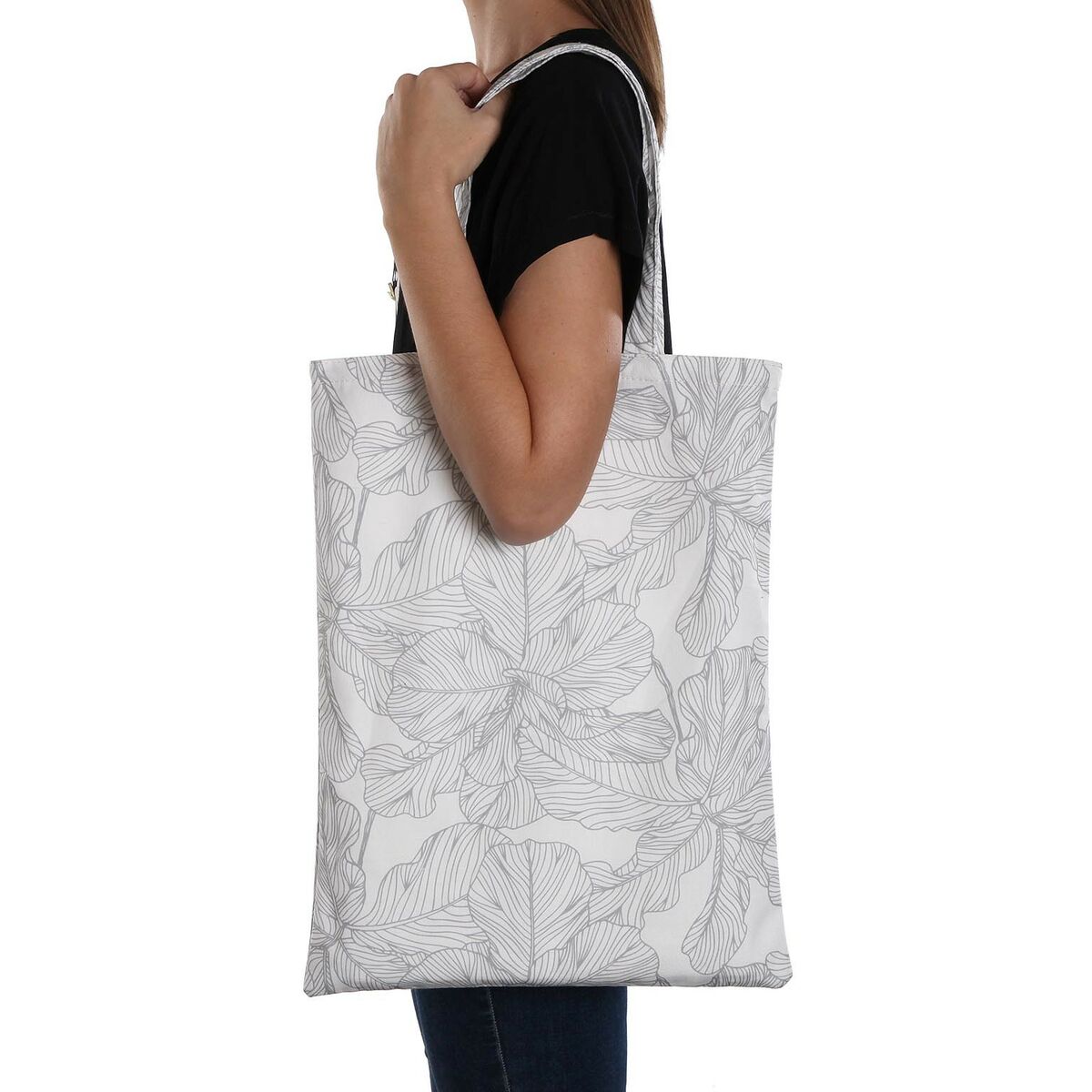 Shopping Bag Versa Palme Poliestere 36 x 48 x 36 cm