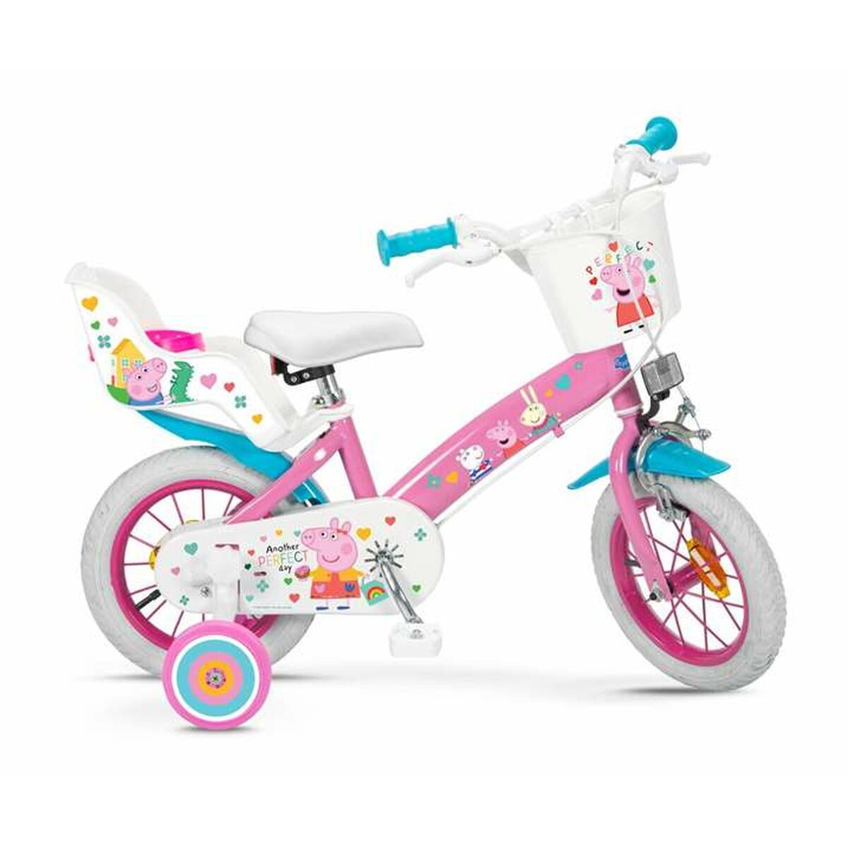 Bicicletta per Bambini Peppa Pig   12" Rosa