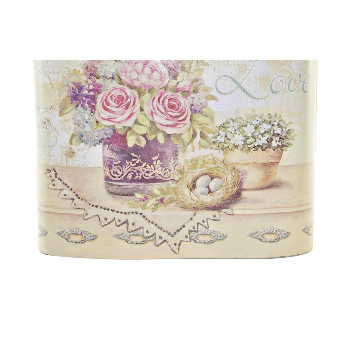 Set di Vasi DKD Home Decor Rosa Metallo Alluminio Fiori Shabby Chic 29 x 13 x 38,5 cm