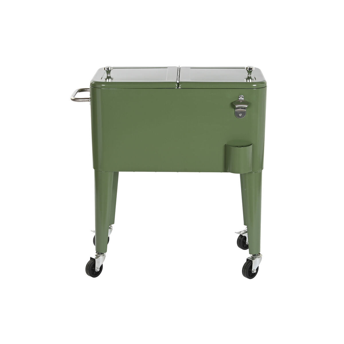 Frigo Portatile DKD Home Decor 74 x 43 x 80 cm Acciaio Verde polipropilene 56 L