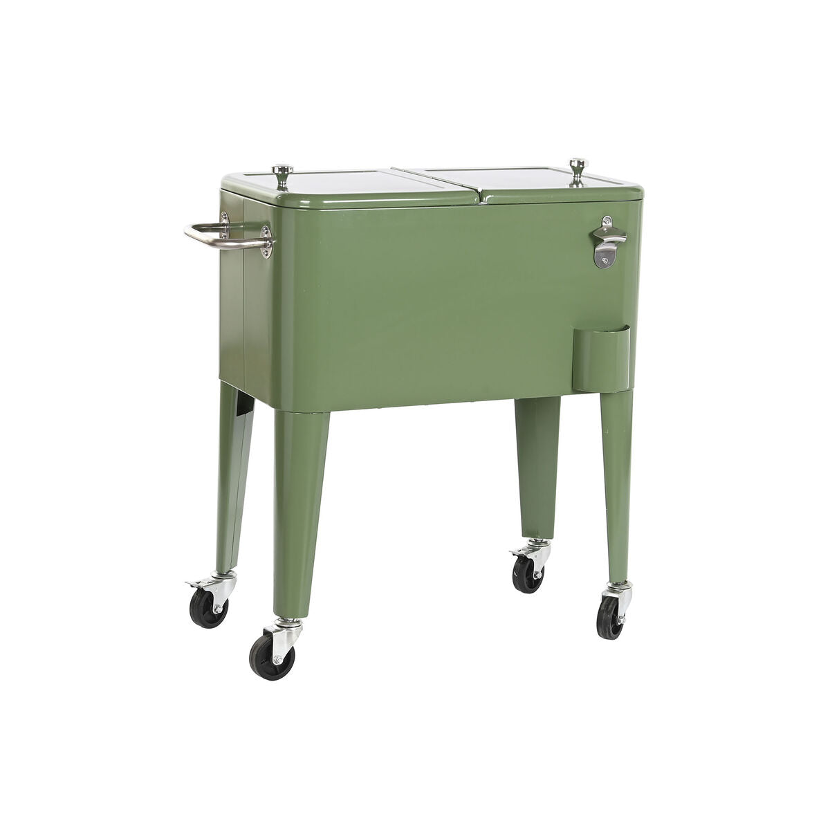 Frigo Portatile DKD Home Decor 74 x 43 x 80 cm Acciaio Verde polipropilene 56 L