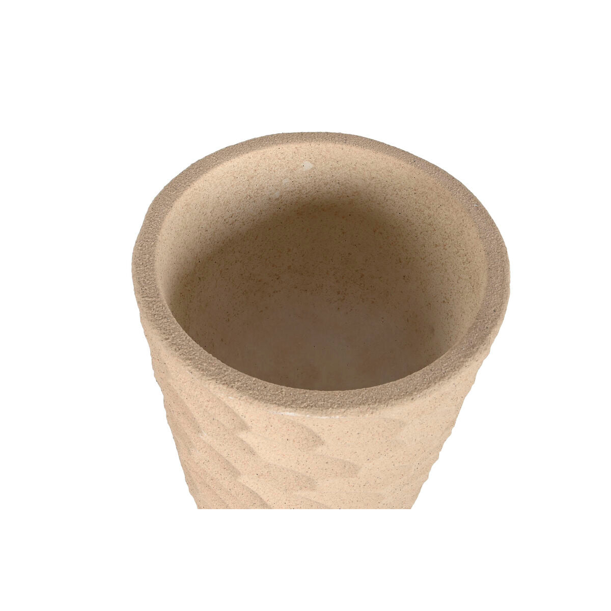 Vaso Home ESPRIT Beige Fibra di Vetro Scandinavo 40,5 x 40,5 x 91 cm