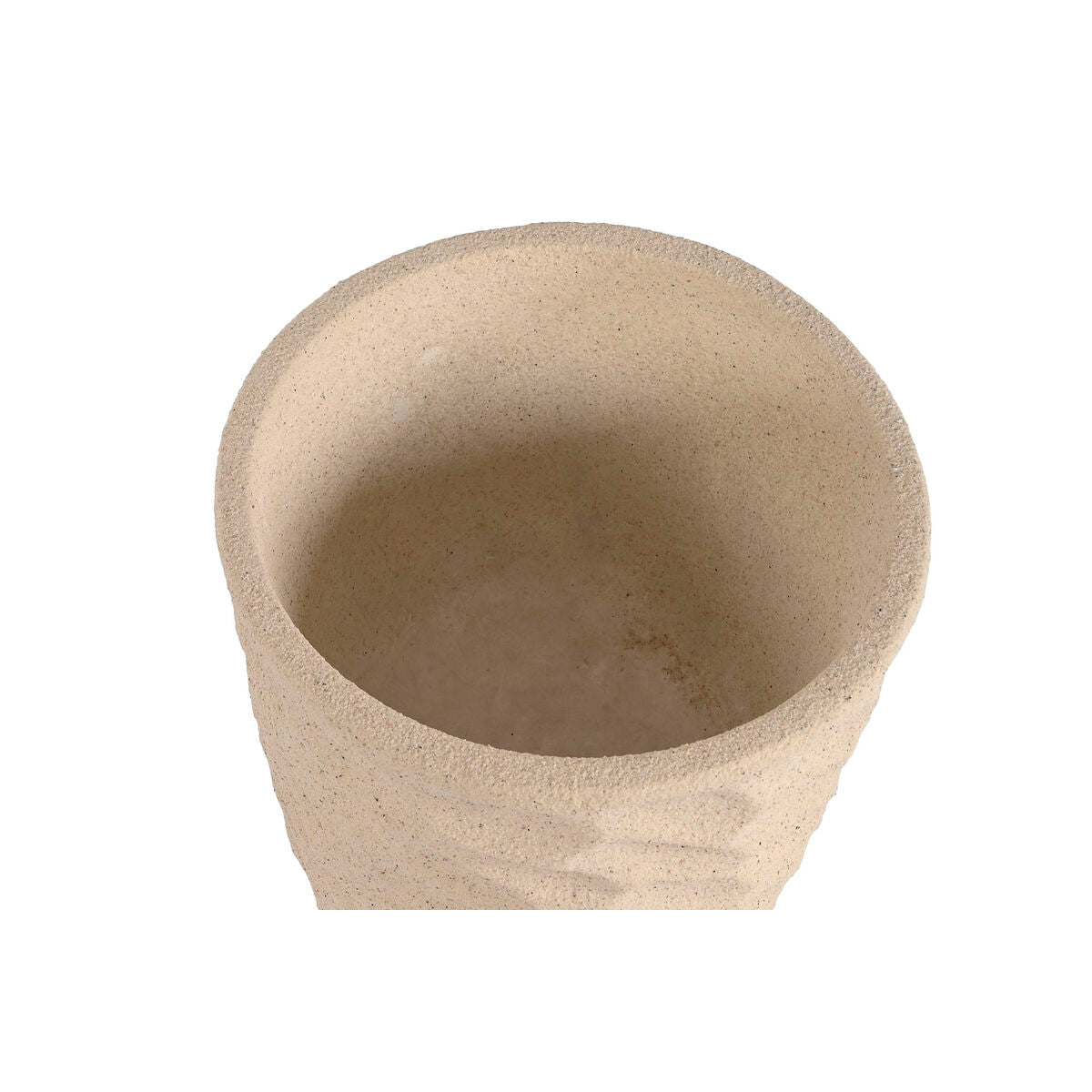 Vaso Home ESPRIT Beige Fibra di Vetro Scandinavo 36,5 x 36,5 x 63 cm