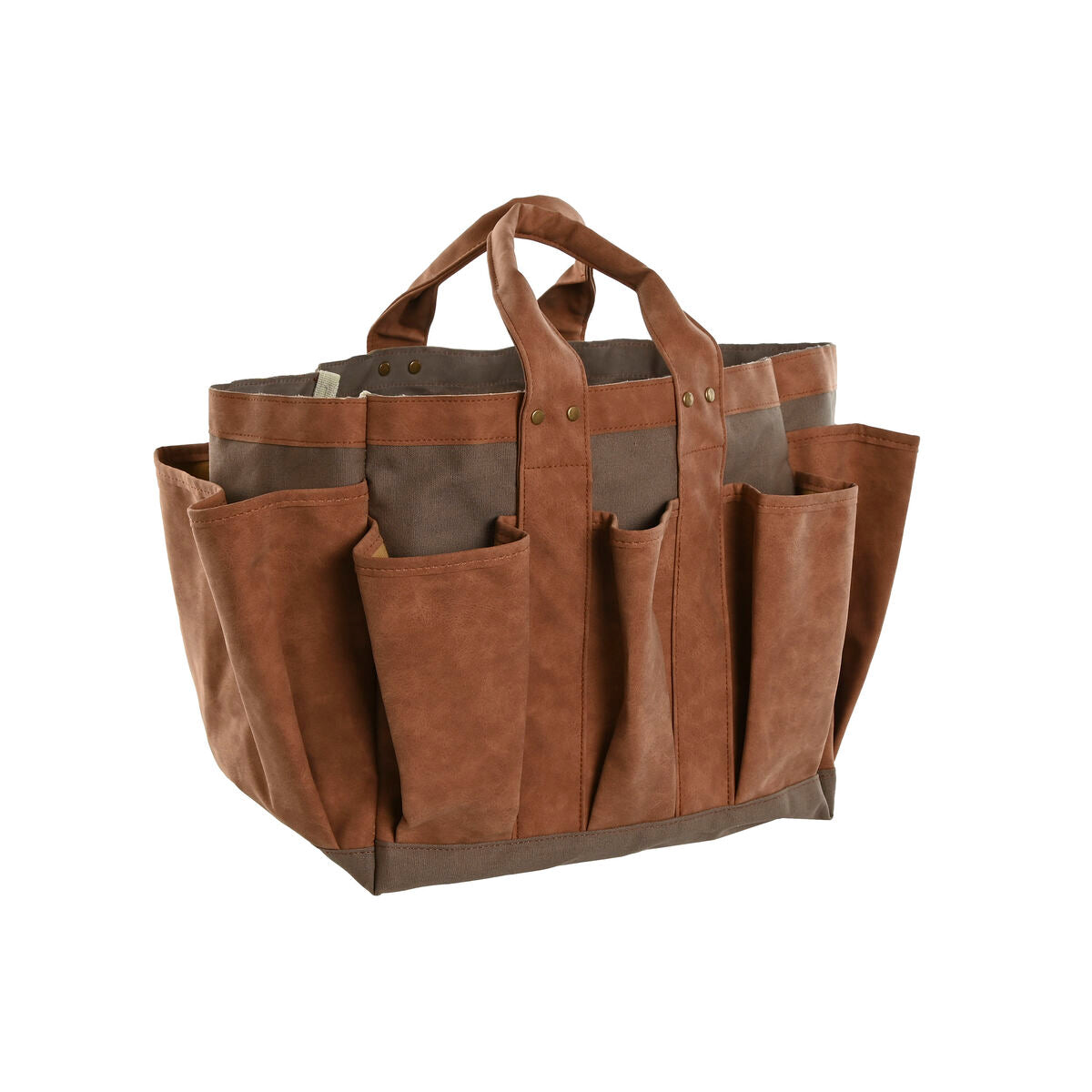 Contenitore degli attrezzi Home ESPRIT Borsa Giardino Marrone 47 x 18 x 27 cm