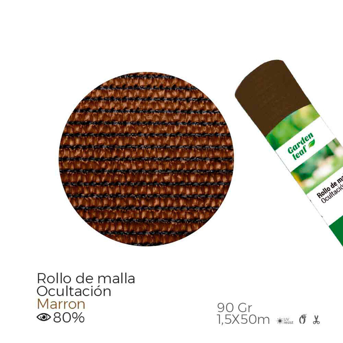 Rete per Nascondere EDM 75803 1,5 x 50 m Marrone 80 % polipropilene