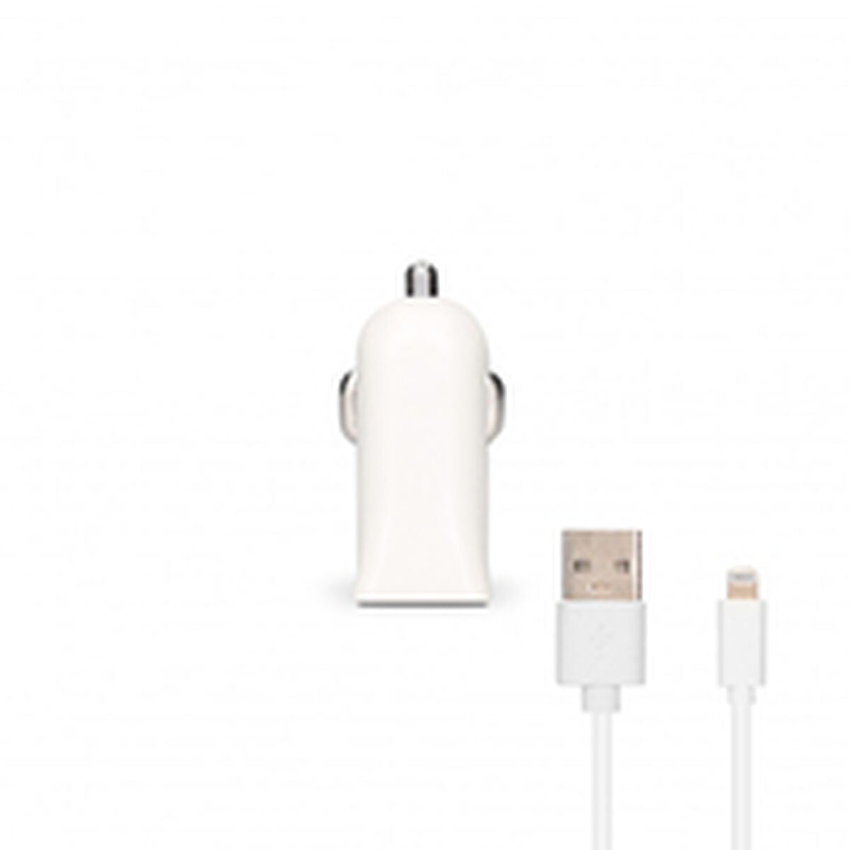 Caricabatterie USB per Auto + Cavo Lightning MFi Contact Apple-compatible 2.1A