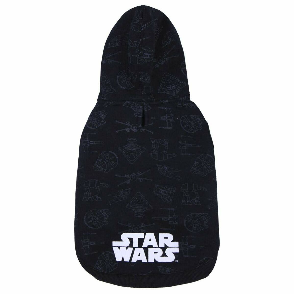 Felpa per Cani Star Wars XS Nero