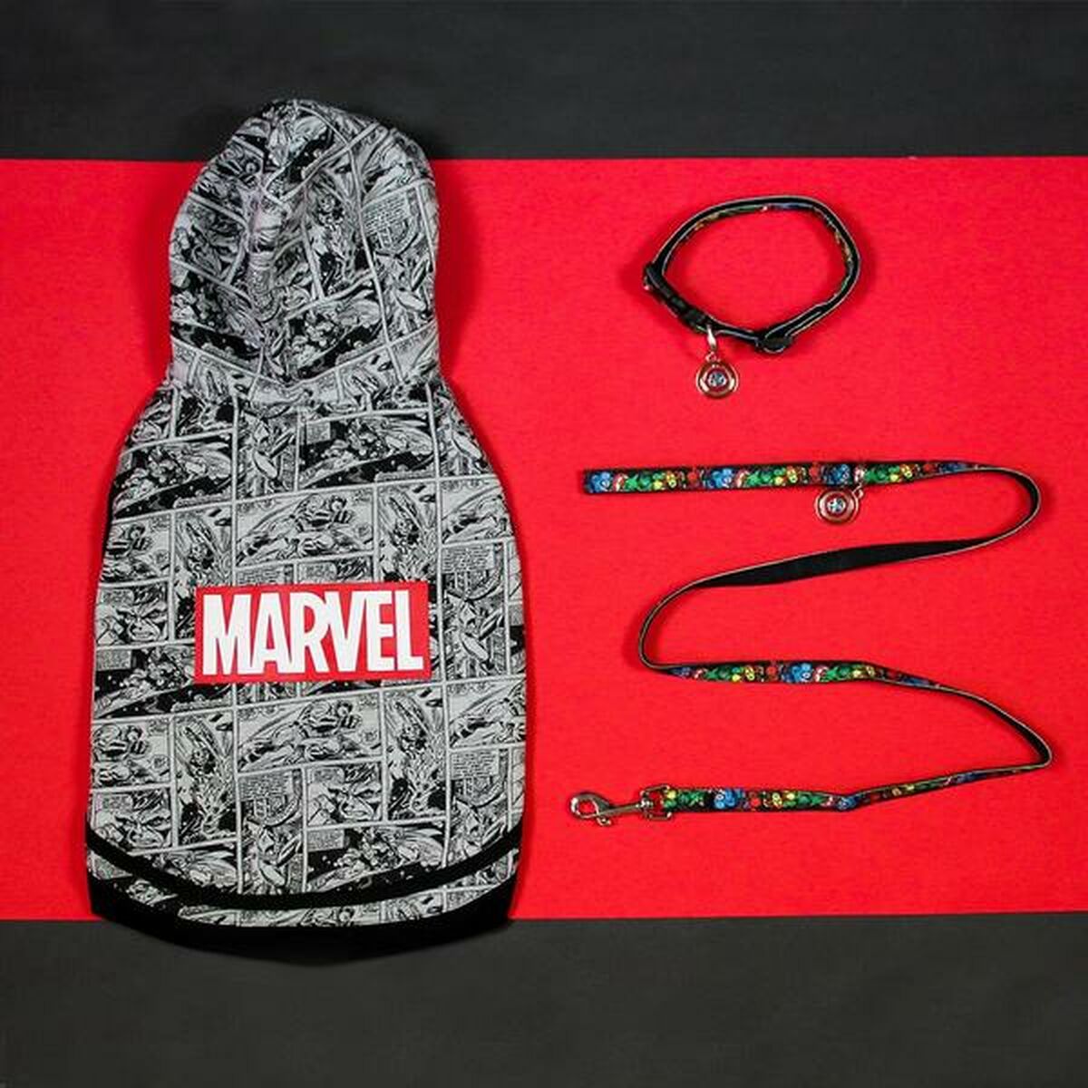 Collare per Cani Marvel XXS/XS Nero