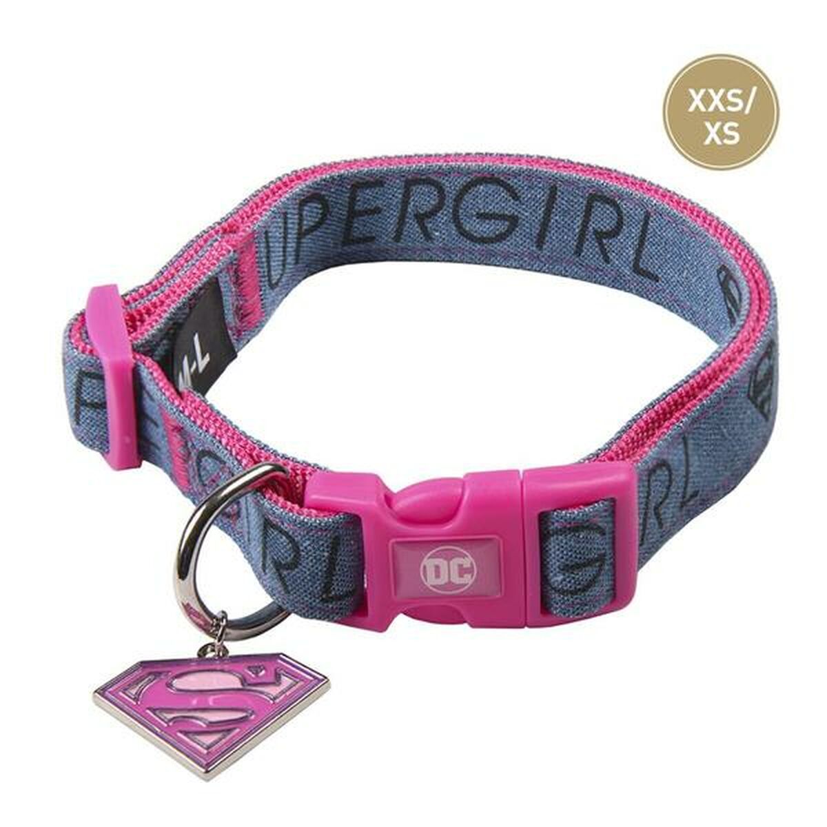 Collare per Cani Superman XXS/XS Rosa