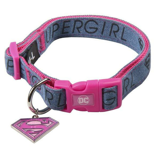 Collare per Cani Superman Rosa S/M