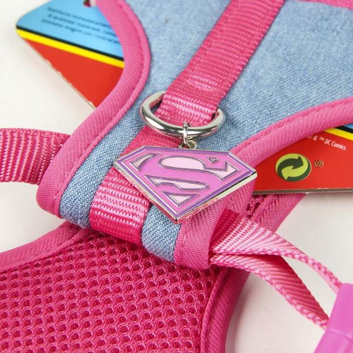 Imbracatura per Cani Superman Rosa M/L