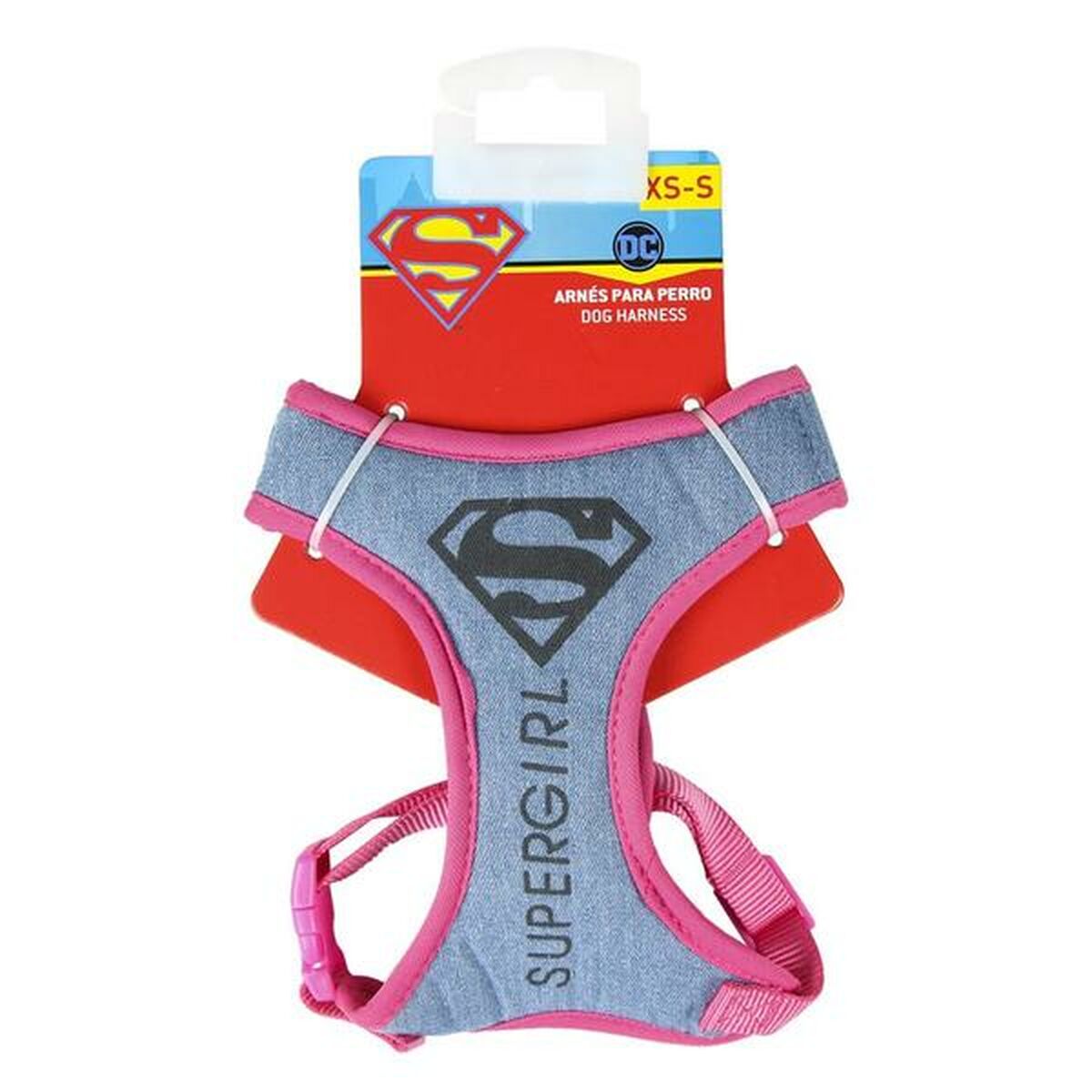 Imbracatura per Cani Superman Rosa M/L