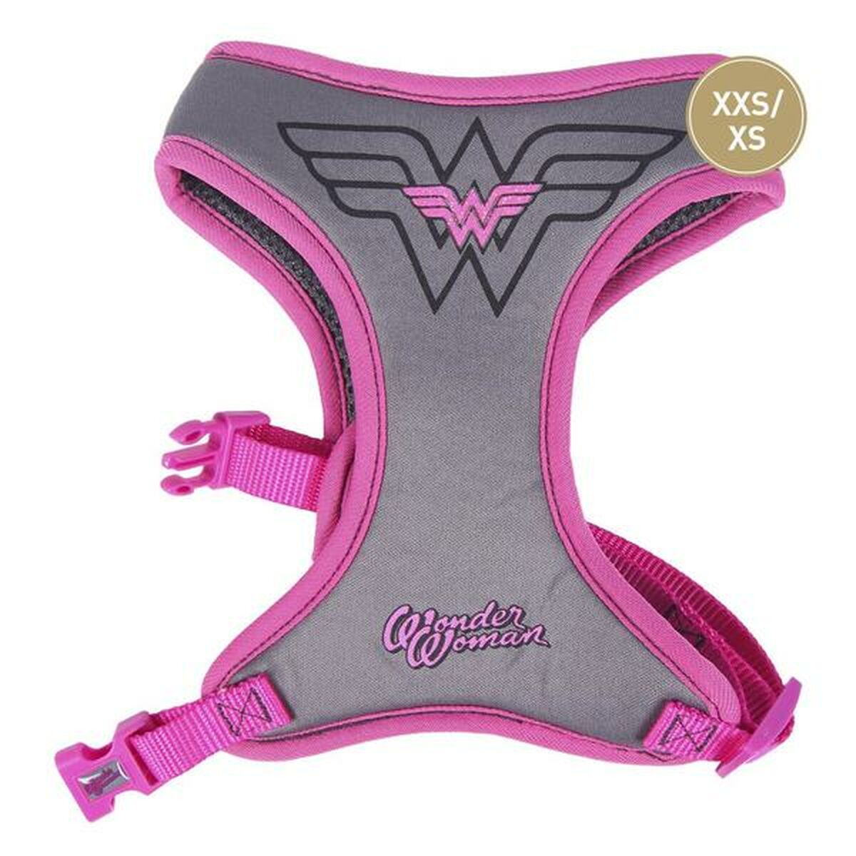 Imbracatura per Cani Wonder Woman XXS/XS Rosa