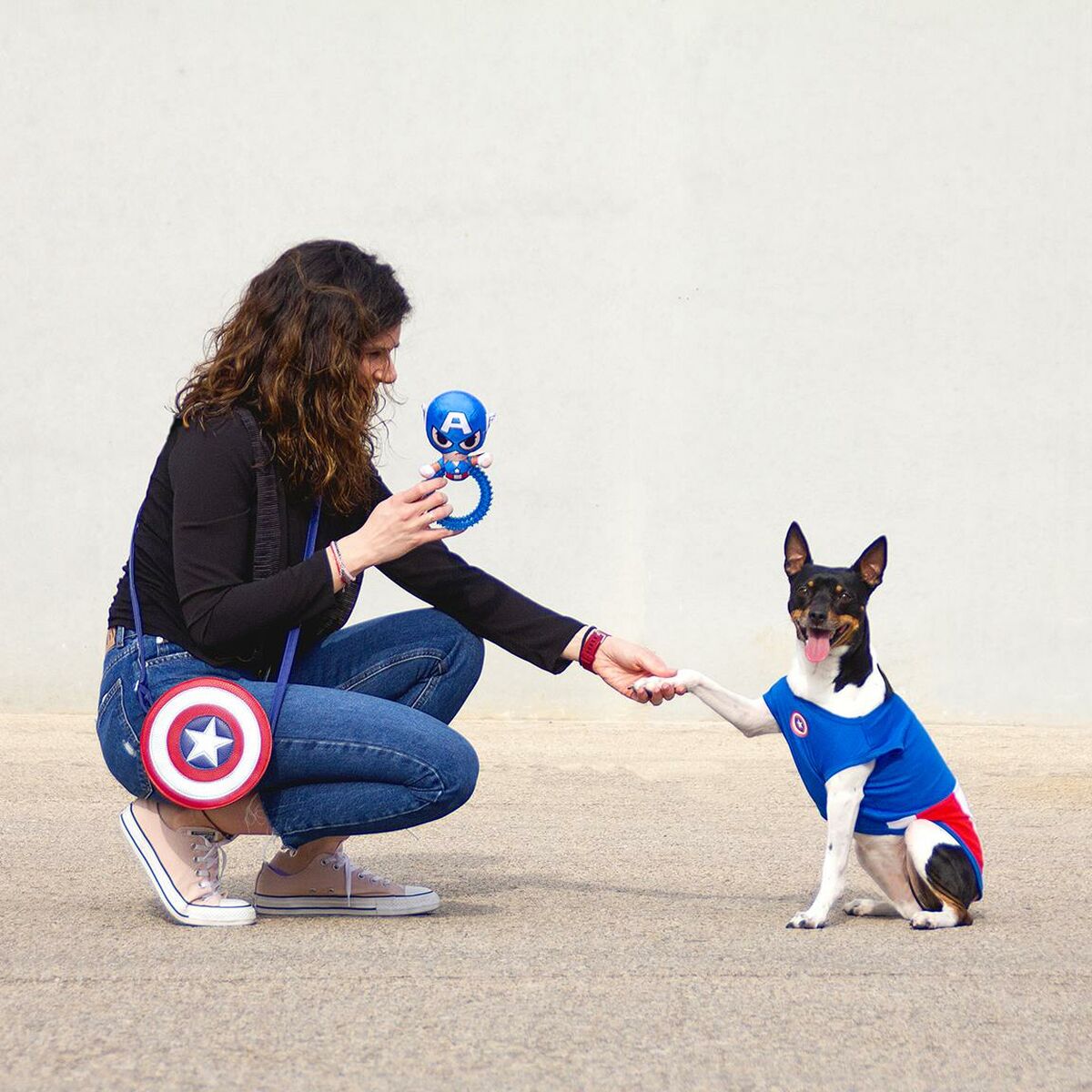 Giocattoli per cani The Avengers   Azzurro 100 % poliestere